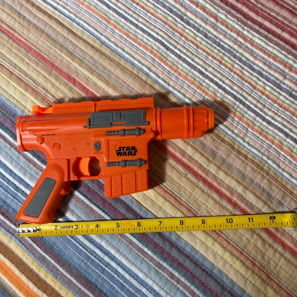 Star Wars Han Solo DL-44 Blaster Hasbro Electronic Toy Orange Grey C-022G